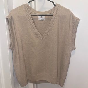 ANINE BING Fiona Cap Sleeve Cashmere Sweater. Brand new, never before worn.